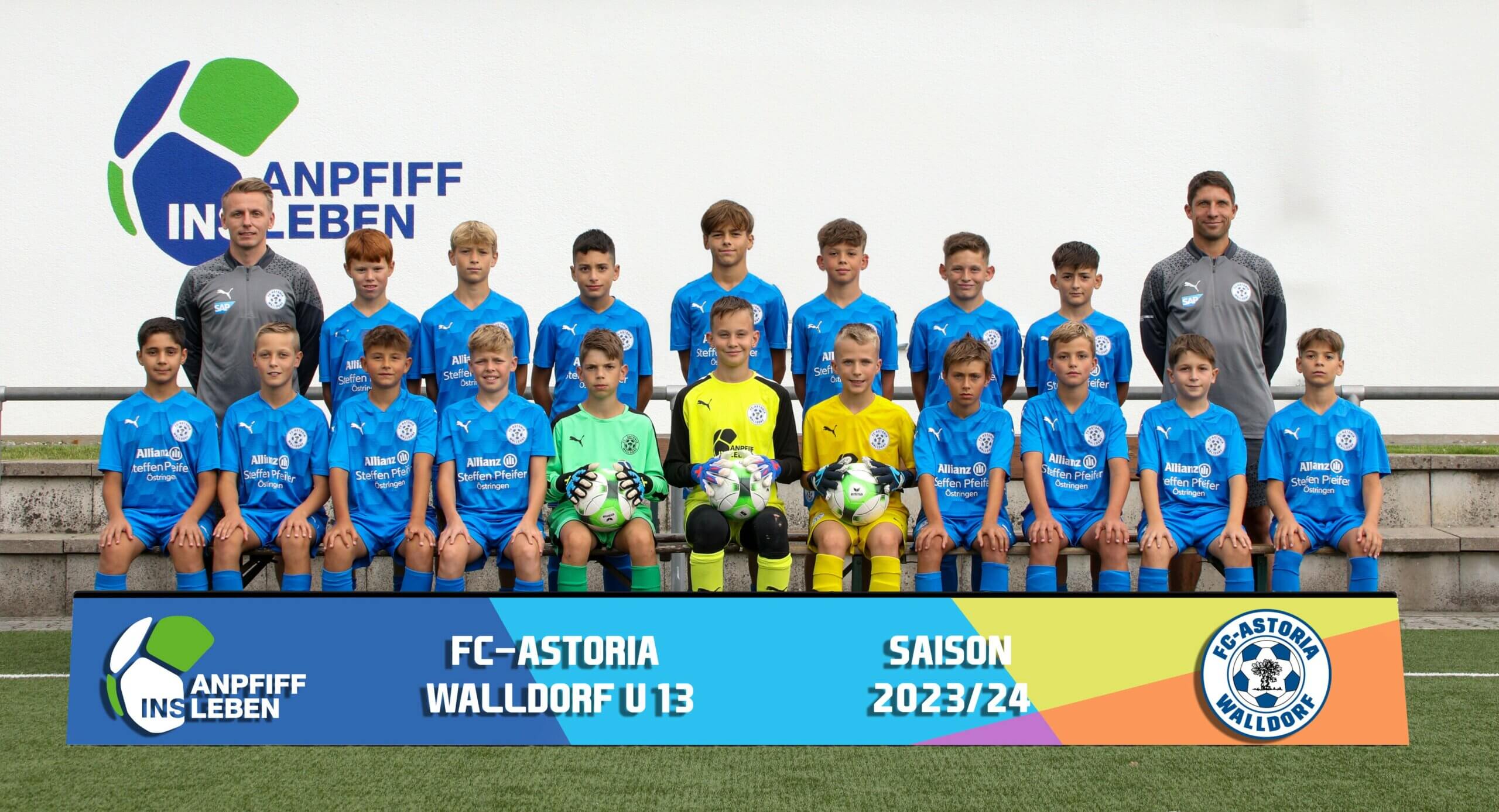 U13 FC Astoria Walldorf Mannschaftsfoto